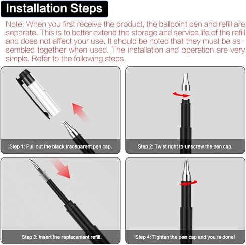 GEL INK BARLOINT PEN 0.5 مم 12 حاملي قلم 24 عباءة ، قلم الحبر الأزرق ، الحبر القابل لإعادة الملء ، سريع التجفيف ، مناسب للطلاب للقيام بالواجبات المنزلية ، الكتابة ، ملاحظات الاجتماع ، العلامات ، التجميع اليدوي المطلوب. in Kuwait
