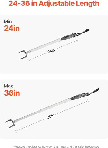 VEVOR Transom Saver, 23" to 62.2" Adjustable Boat Transom Saver, Corrosion-Resistant Easy-to-Install Transom Savers for Outboard Motor, Fit for Roller & Trailer in Kuwait