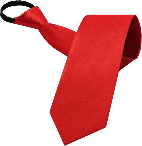 Pre Tied Ties for Men, 2.16" Skinny Tie for Men Adjustable Zipper Mens Neckties for Business Wedding Party Prom Church in Saudi Arabia
