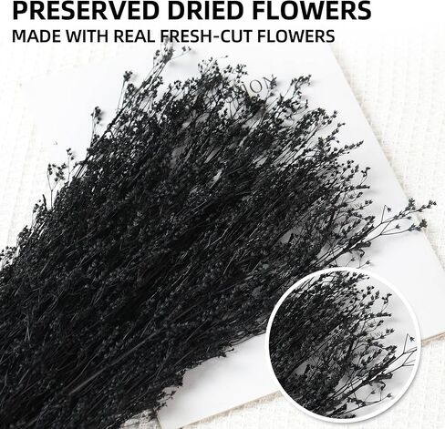 Dried Flowers Babys Breath Bouquet, – 17 Inch 3500+ Preserved Natural Flowers, Dried Floral Arrangements for Wedding Decor, Farmhouse Vase Crafts, DIY Wreath, Home Party Decoration, White in Kuwait
