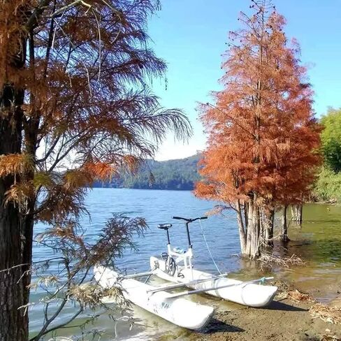 Lake Scooter, Aqua Bike Pedal Boat for Adults, Inflatable Kayak Bike Boat for Lake, Water Sports Tourist Kayak, DIY Sea Pedal Bike Boat, Important Means of Transportation in Kuwait