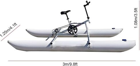 Lake Scooter, Aqua Bike Pedal Boat for Adults, Inflatable Kayak Bike Boat for Lake, Water Sports Tourist Kayak, DIY Sea Pedal Bike Boat, Important Means of Transportation in Kuwait