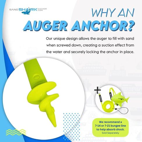 SandShark New Sport Boat Anchor and Jet Ski Anchor. Shallow Water Anchor Pole for Boat and PWC. Sand Anchor Kit for Boat and Kayak Anchor System. Easy Storage, High-Strength ABS in Kuwait