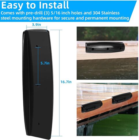Dock Fender Bumpers, Boat Dock Bumpers Straight-Edge Marine Fenders Side Guard, Soft UV-Resistant Marine 17-Inch, Horizontal Protection,Inflatable in Kuwait