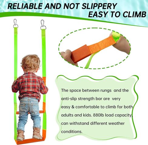 Boat Rope Ladder, 3 Step Heavy Duty Climbing Boat Ladder for Inflatable Boats, Fishing Boats, Sailboats, Kayaks, Tree Houses, and Outdoor Activities (3 Step) in Saudi Arabia