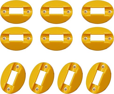 10 Pcs Electrical Marine Shore Power Cable Clips, Cord Holder Designed to Hold A Standard 30 Amp/10 Gauge Marine Power Cord in, Use on Deck or Edge of Dock to Organize Shore Power Cable, Yellow in Saudi Arabia