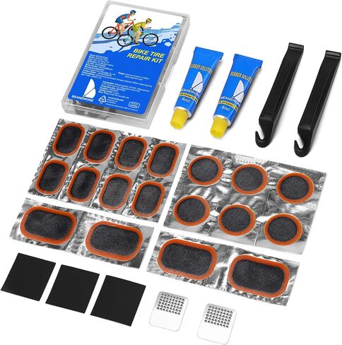 Bike Tire Repair Kit, Bicycle Inner Tube Patch Kit – Portable Case for Bicycle, Motorcycle & Inflatable Tubes in Saudi Arabia