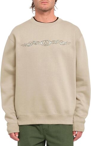 Volcom Men's Echo Chamber Crew Neck Fleece Sweatshirt in Saudi Arabia