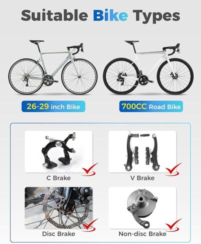 Rear Bike Rack with Basket- Bicycle Cargo Rack with Waterproof Cover, Liner and Cargo Net, Bike Storage Basket for 26" - 29" and 700c Bikes in Saudi Arabia