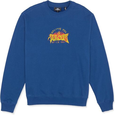 Volcom Men's Echo Chamber Crew Neck Fleece Sweatshirt in Saudi Arabia