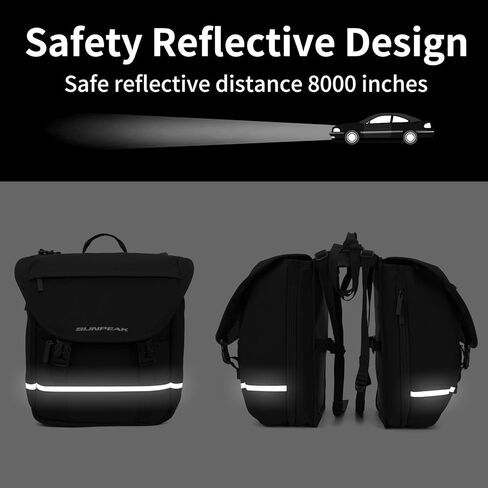 Bike Bag Accessories Panniers for Bicycle Rear Rack Bag 36L Waterproof Mountain Electric Bike Saddle Bag for Cycling Traveling Commuting Green in Kuwait