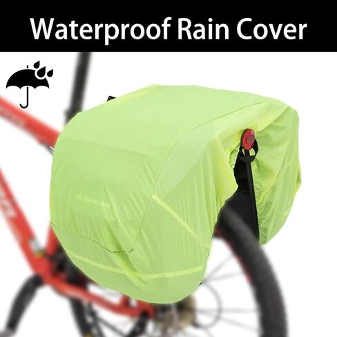 Bike Bag Accessories Panniers for Bicycle Rear Rack Bag 36L Waterproof Mountain Electric Bike Saddle Bag for Cycling Traveling Commuting Green in Kuwait
