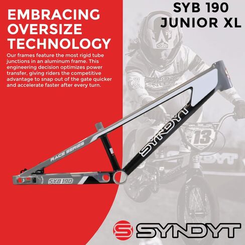 190 Junior XL BMX Racing Bike Frame - 19 "Top Tube ، 6061 -T6 Aluminium (2.86 lbs) ، Tapered 38/42 Head Tube ، Standard Euro BB ، 10/15 mm hubs ، 140 mm discons ، chaners anteness - chaincle frame in Kuwait
