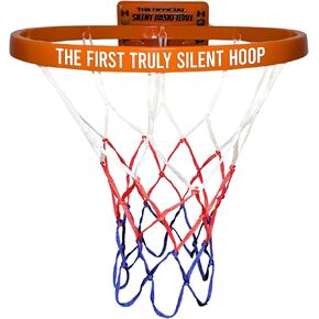 The Official Silent Basketball Hoop Indoor – Durable Plastic, Large Wall-Mounted Basketball Hoop with No-Noise Design + Adhesive & Screw Installation – for Use with Silent Basketball Only in Kuwait
