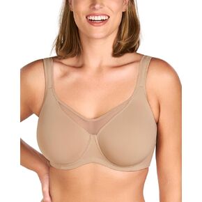 HSIA Minimizer Bras for Women Plus Size, Full Coverage T Shirt Unlined Bra with Underwire & Wide Strap Support for Heavy Breast, New Black 46DD in Saudi Arabia