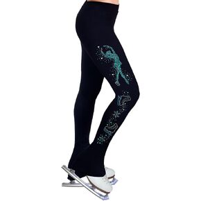 Figure Skating Practice Pants with Spangles S102B - Child Sizes in Kuwait