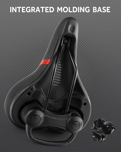 Bicycle Seat Replacement, Bike Seat for Men and Women, Comfort Wide Bike Saddle Memory Foam Padded Soft Bike Seat Cushion Compatible with Peloton, Mountain, City Bikes, Indoor Exercise Bikes in Saudi Arabia