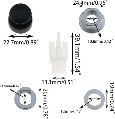 DGZZI 1 Set Motor Mounting Screws (M12) E-Bike Center Shaft Lock Hub Motor Nut in Saudi Arabia
