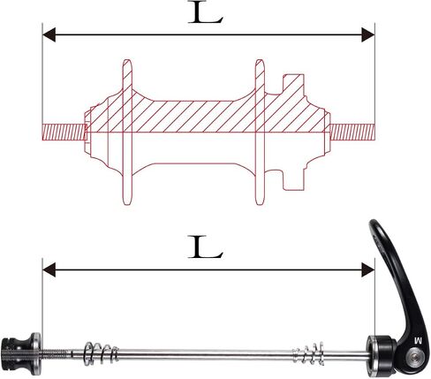 CNC Bike Quick Release Skewer Front & Rear Wheel Axle for Mountain Bike/Road Bike/Bicycle/MTB Wheel Hub. in Saudi Arabia