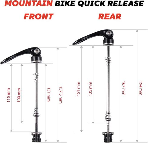 CNC Bike Quick Release Skewer Front & Rear Wheel Axle for Mountain Bike/Road Bike/Bicycle/MTB Wheel Hub. in Saudi Arabia