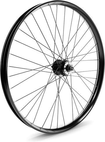 BBR Tuning Heavy Duty 12 Gauge 26Inch x 1.25 Inch Front Bike Rim - Bicycle Wheel - Mountain Bicicleta - Disc Brake Ready - Black in Kuwait