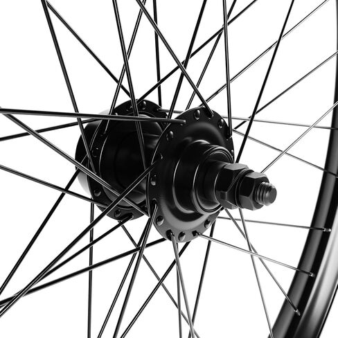 BBR Tuning Heavy Duty 12 Gauge 26Inch x 1.25 Inch Front Bike Rim - Bicycle Wheel - Mountain Bicicleta - Disc Brake Ready - Black in Kuwait
