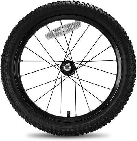 JOYSTAR 12 14 16 18 20 Inch Kids Bike Front Wheels Replacement Bicycle Wheels with 12-20 Inch Solid Air Rubber Tire & Inner Tube Don't Fit Huffy Bike Black & White Pink in Kuwait