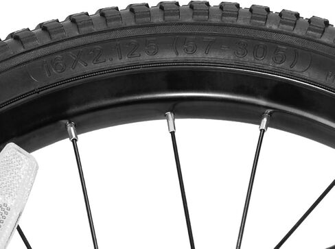 JOYSTAR 12 14 16 18 20 Inch Kids Bike Front Wheels Replacement Bicycle Wheels with 12-20 Inch Solid Air Rubber Tire & Inner Tube Don't Fit Huffy Bike Black & White Pink in Kuwait