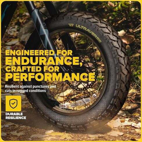 Ultraverse 20x4 e-Pike Fat Tyre-إطارات قوية وعالية الأداء 20inch الدهون لـ MTB و Ebikes ، فقي متين للاتجاهات ، كثافة متفوقة لمغامرات الشارع والطريق 2 in Kuwait