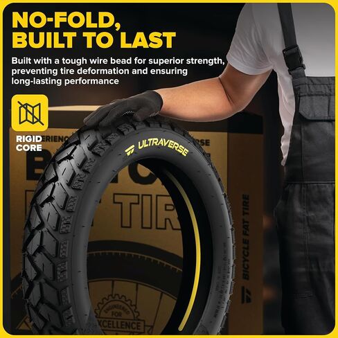 Ultraverse 20x4 e-Pike Fat Tyre-إطارات قوية وعالية الأداء 20inch الدهون لـ MTB و Ebikes ، فقي متين للاتجاهات ، كثافة متفوقة لمغامرات الشارع والطريق 2 in Kuwait
