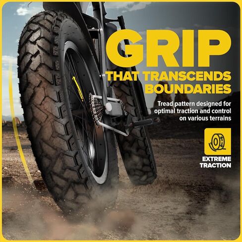 Ultraverse 20x4 e-Pike Fat Tyre-إطارات قوية وعالية الأداء 20inch الدهون لـ MTB و Ebikes ، فقي متين للاتجاهات ، كثافة متفوقة لمغامرات الشارع والطريق 2 in Kuwait