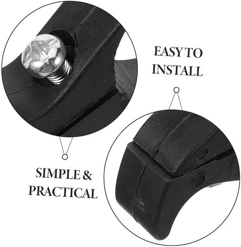Amosfun 2pcs Chain Deflector and Drop Catcher Black Plastic Chain Guide for Mountain and Folding for Enhanced Cycling Performance in Saudi Arabia