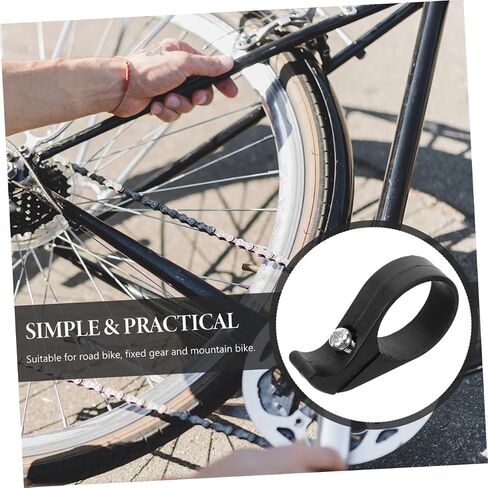Amosfun 2pcs Chain Deflector and Drop Catcher Black Plastic Chain Guide for Mountain and Folding for Enhanced Cycling Performance in Saudi Arabia