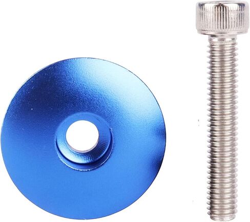 1 1/8" Aluminium Alloy Cycling Headset Stem Top Cap with M6x35mm Stainless Steel Bolt in Kuwait
