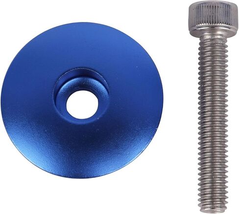 1 1/8" Aluminium Alloy Cycling Headset Stem Top Cap with M6x35mm Stainless Steel Bolt in Kuwait