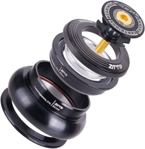 ZTTO Bike Headset, MTB 44mm ZS44 EC44 CNC 1 1/8"-1 1/2" Straight Tube Frame to Tapered Tube Fork 1.5 Adapter Headset in Saudi Arabia