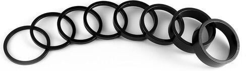 8 PCS Bicycle Headset Spacer, 4 Sizes Aluminum Alloy Headset Stem Spacer, Bike Stem Spacers Fit 1-1/8 Inch Stem Mountain Bike Road Bikes Handlebar (10mm 5mm 3mm 2mm) in Saudi Arabia