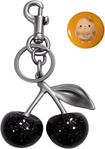 Cherry Pendant Multi-Functional Keychain Bag Decoration Beautiful Implication Young People's Perfect Choice in Saudi Arabia