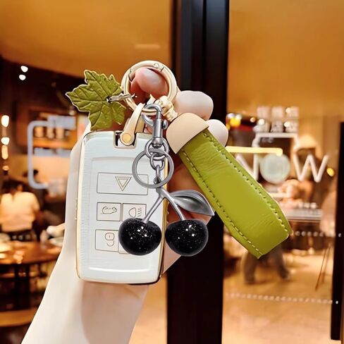 Cherry Pendant Multi-Functional Keychain Bag Decoration Beautiful Implication Young People's Perfect Choice in Saudi Arabia