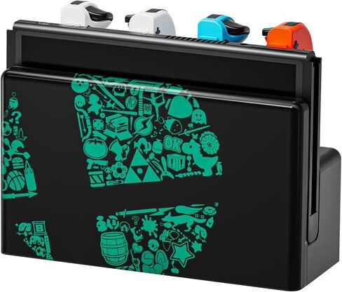 محطة الإرساء Lumindock Switch مع شاحن Joypads ، استبدال لدعم Switch Dock 4K/1080p HDMI ، Dock محطة شحن متعددة الوظائف للتبديل ، 7 ألوان LED/USB 3.0 منافذ ، أبيض in Saudi Arabia