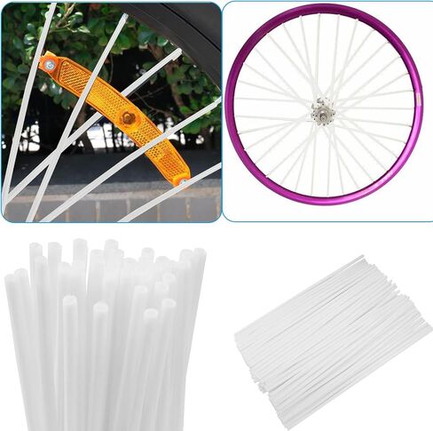 Hitefu 72 Pack About Calks ، Universal Bike Spoke Skins for Bicycle & Motorcycle Wheel Wrack in Kuwait