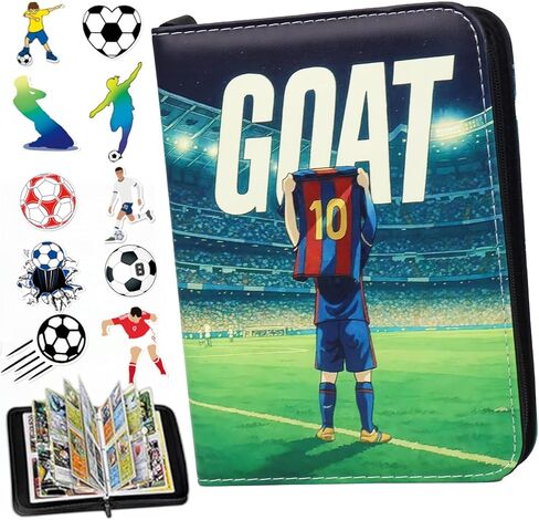 رابط بطاقات البيسبول ، حامل بطاقات 4 جيب ، موثق بطاقات التداول يناسب 400 بطاقة مع سحاب ، جامع حامل البطاقات لبطاقة الحجم القياسية مع 50 أكمام قابلة للإزالة in Kuwait