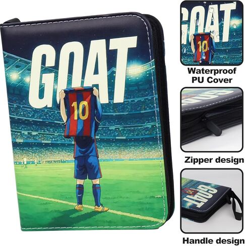 رابط بطاقات البيسبول ، حامل بطاقات 4 جيب ، موثق بطاقات التداول يناسب 400 بطاقة مع سحاب ، جامع حامل البطاقات لبطاقة الحجم القياسية مع 50 أكمام قابلة للإزالة in Kuwait