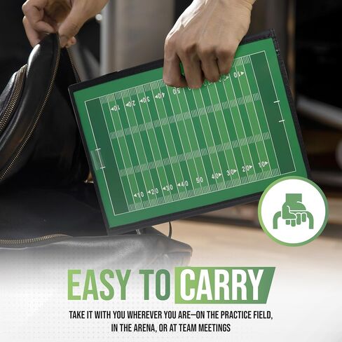 ZPU Dry Erase Coaching Board, Magnetic Coaches Clipboards, Portable Foldable Tactics Board with Dry Erase Marker Pen and Magnets – Basketball, Football, Soccer, Hockey in Saudi Arabia