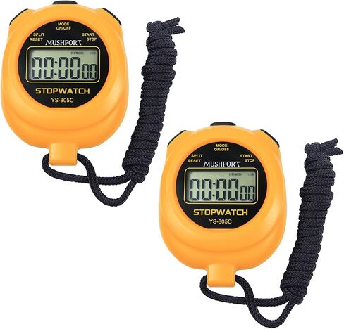 2 Pack Digital Stopwatch Sport Timer ، On/Off Countdown عرض كبير شاشة بسيطة توقف لمدربي الرياضيين PE-Teacher حكام ، RECHANGE AAA بما في ذلك in Kuwait