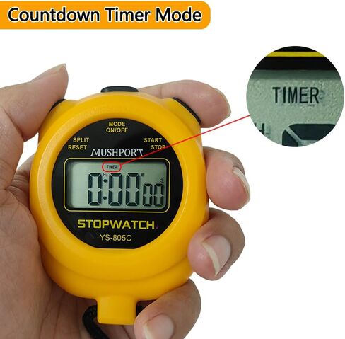 2 Pack Digital Stopwatch Sport Timer ، On/Off Countdown عرض كبير شاشة بسيطة توقف لمدربي الرياضيين PE-Teacher حكام ، RECHANGE AAA بما في ذلك in Kuwait