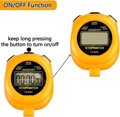 2 Pack Digital Stopwatch Sport Timer ، On/Off Countdown عرض كبير شاشة بسيطة توقف لمدربي الرياضيين PE-Teacher حكام ، RECHANGE AAA بما في ذلك in Kuwait