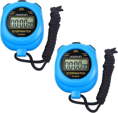 2 Pack Digital Stopwatch Sport Timer ، On/Off Countdown عرض كبير شاشة بسيطة توقف لمدربي الرياضيين PE-Teacher حكام ، RECHANGE AAA بما في ذلك in Kuwait