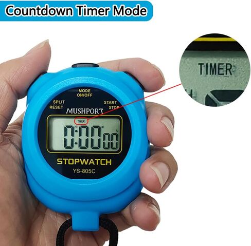 2 Pack Digital Stopwatch Sport Timer ، On/Off Countdown عرض كبير شاشة بسيطة توقف لمدربي الرياضيين PE-Teacher حكام ، RECHANGE AAA بما في ذلك in Kuwait