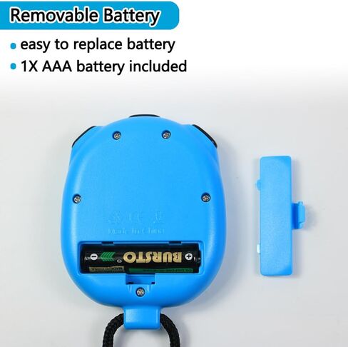 2 Pack Digital Stopwatch Sport Timer ، On/Off Countdown عرض كبير شاشة بسيطة توقف لمدربي الرياضيين PE-Teacher حكام ، RECHANGE AAA بما في ذلك in Kuwait